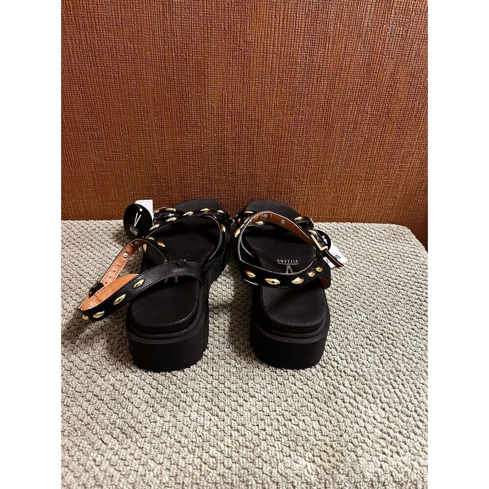 Vizzano Studded Sandals Size 6 (Style Code Pelica 6499.119) Black - Picture 3 of 5